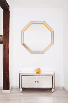 Зеркало "Yellow octagon"